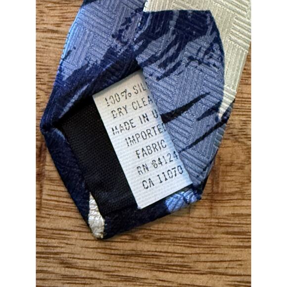 Silk Tie Ralph Marlin Co Texas Longhorn Western RM Style Signed Linda Luna Vtg - Picture 8 of 8